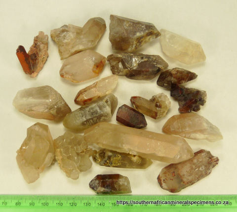 Twenty medium quality quartz specimens