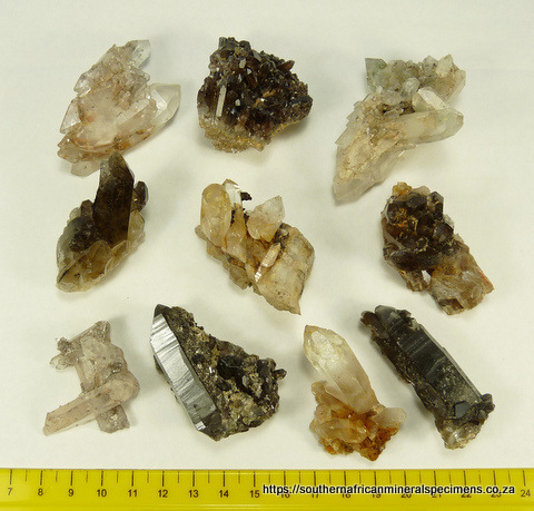 Ten quartz groups from the Northern and Western Cape SA