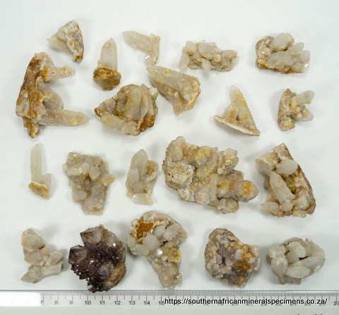 20 cactus quartz specimens