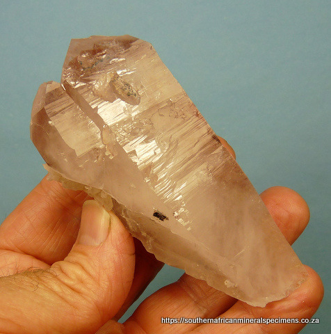 Messina quartz crystal with interesting faces and faint phantoms