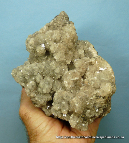 Botryoidal duftite crystals on rock matrix