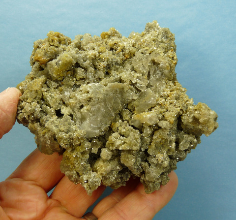 A strange cluster of (?)calcite crystals