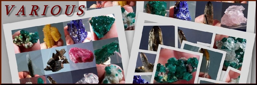 Mineral specimens from around the globe